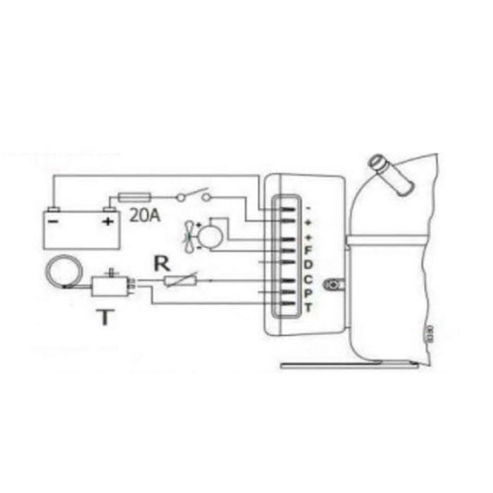 12V 24V Buzdolabı Motoru Sikelan Qdzh 25G 
