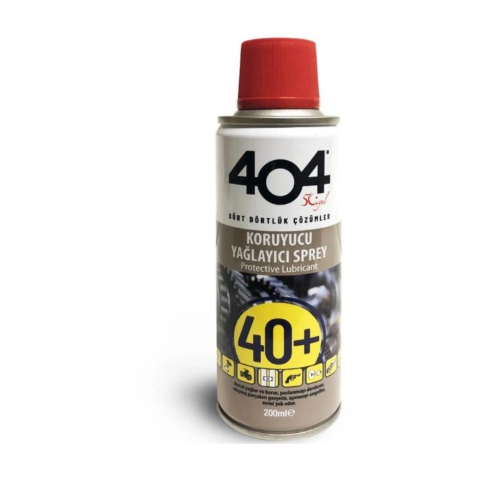 404 Pas Sökücü 40+ Koruyucu Yağlayıcı Sprey 200 Ml