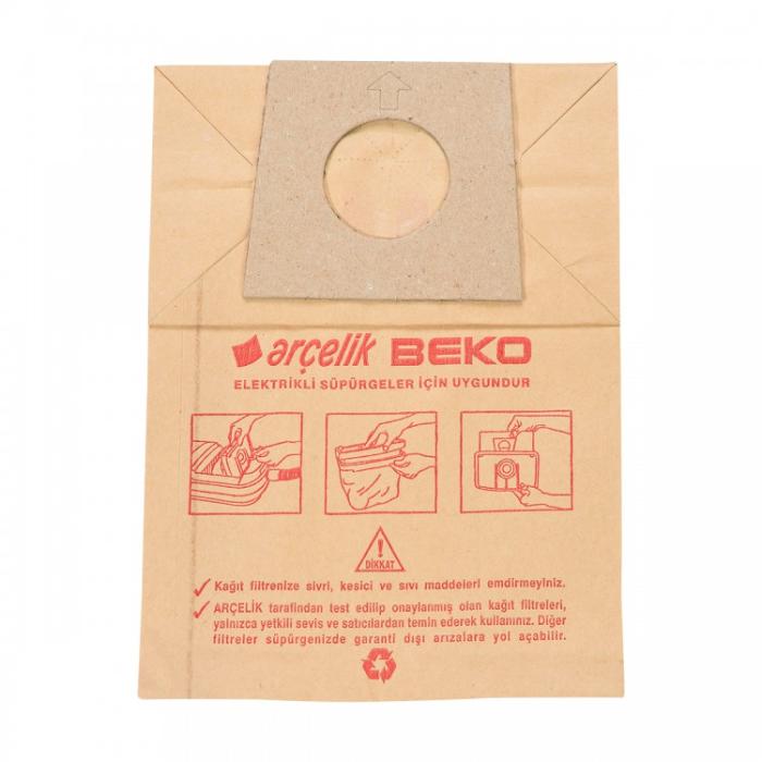 Arçelik S 941 Astarlı Kağıt Toz Torbası 5'Li Paket