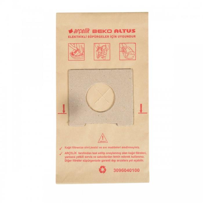 Arçelik Tt 550 Astarlı Kağıt Toz Torbası 5'Li Paket