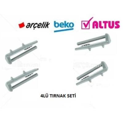 ArçelikBeko Arka Ray Kapağı Beyaz 4 Lü Set 