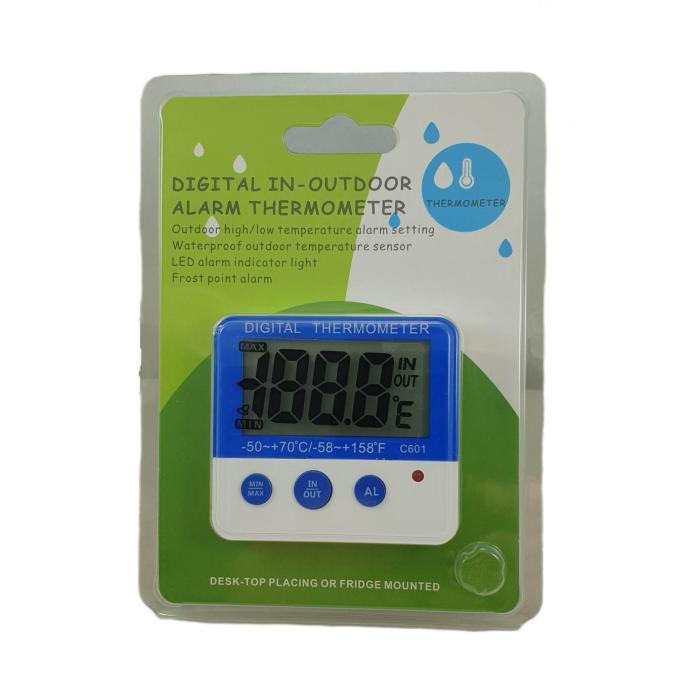 Dijital Termometre 50/+70C Switch Ve Alarmlı