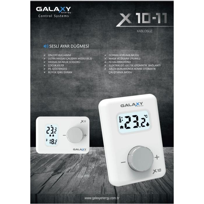 Galaxy Energy X11 Kablosuz Dijital Oda Termostatı 