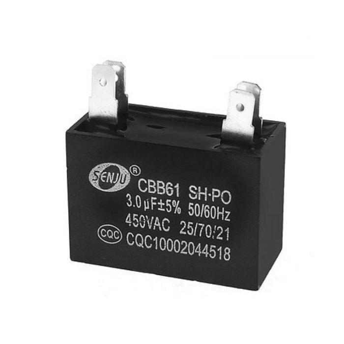 Klima Kondansatör 3 Uf Kare 