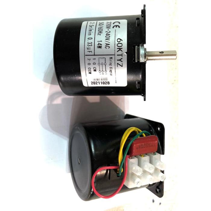 Piliç Çevirme Motoru 60Ktzy 220V 14W 2,5R/Min 