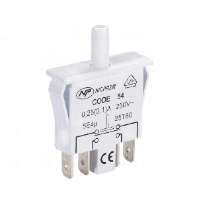 Üniversal Buzdolabı Butonu 4 Soket İnce